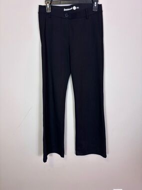 Betabrand Black Flare Pull On Stretch Dress Pants Small Petite